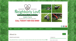 Desktop Screenshot of neighborlylovelawncare.com
