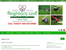 Tablet Screenshot of neighborlylovelawncare.com